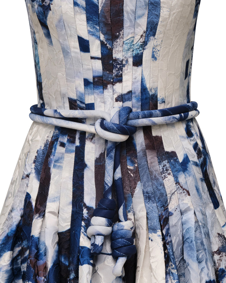 'CAMELIA' MIDI DRESS WITH BELT
