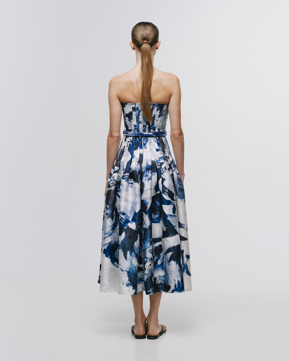 'CAMELIA' MIDI DRESS WITH BELT