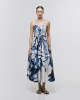 'CAMELIA' MIDI DRESS WITH BELT