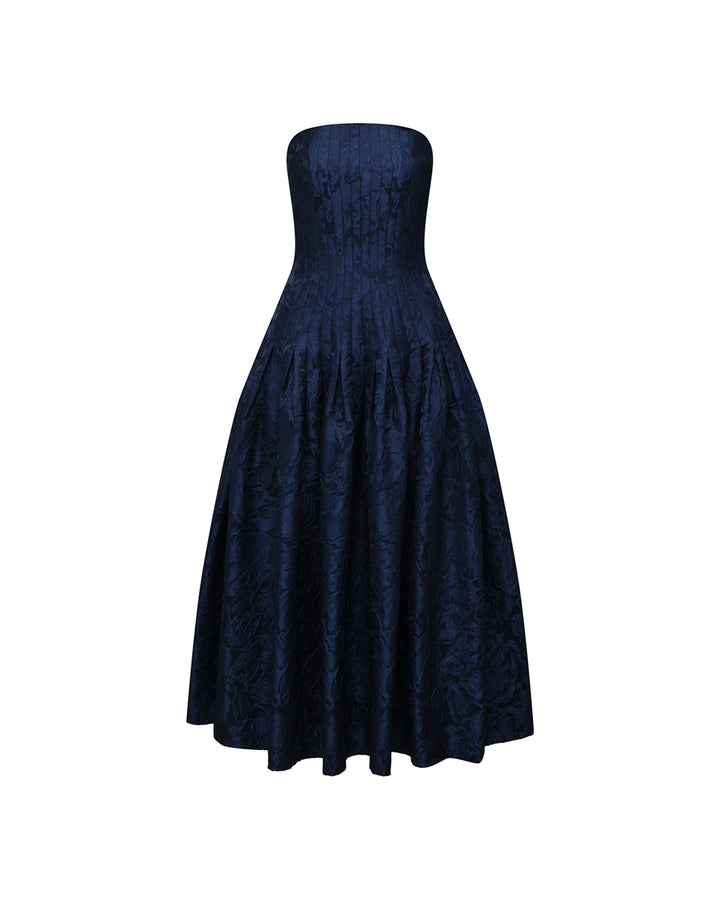 'CAMELIA' MIDI DRESS WITH BELT