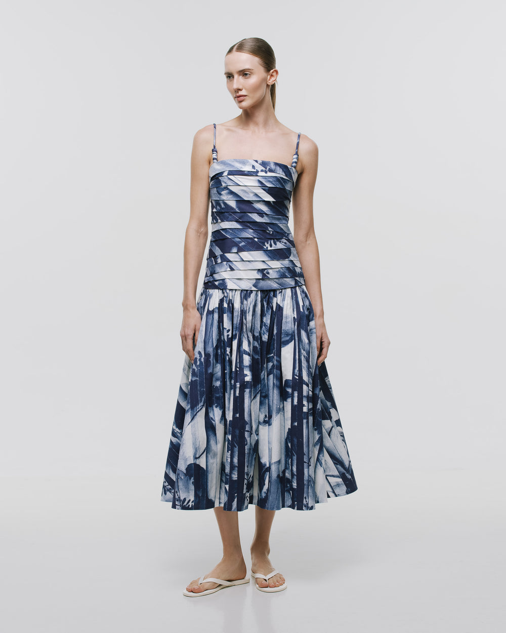 'TRAZOS' MIDI DRESS