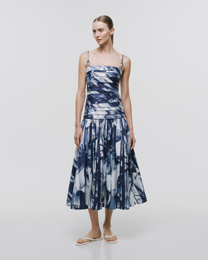 'TRAZOS' MIDI DRESS