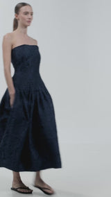 'CAMELIA' MIDI DRESS WITH BELT