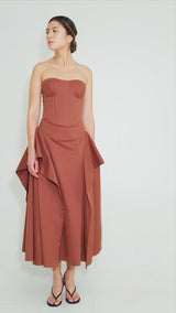 'MEMORIA' MIDI SKIRT